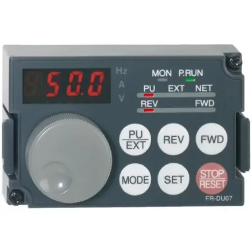 Mitsubishi Electric Keypad for Use with For Use With FR-A700, FR-D700, FR-E700 & FR-F700 Series - FR-DU07 product image