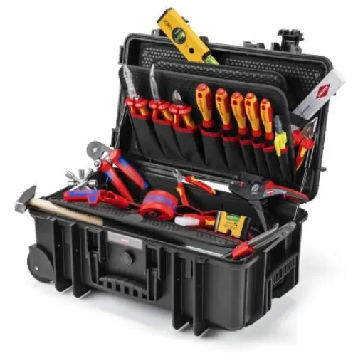 Knipex 22 Piece Electric Tool Case Tool Case with Case, VDE Approved - 00 21 33 E product image
