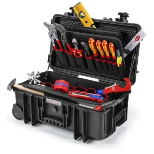 Knipex 17 Piece Plumbing Tool Case Tool Case with Case, VDE Approved - 00 21 33 S product image