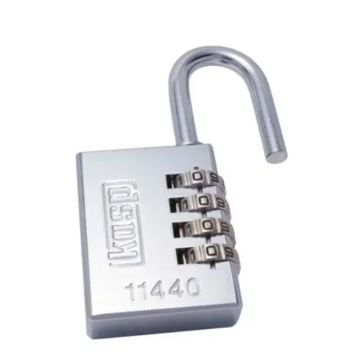 Kasp Combination Weatherproof Steel Combination Padlock, 19mm Shackle, 40mm Body - K11440D product image