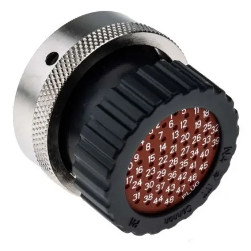 ITT Cannon Circular Connector, 48 Contacts, Cable Mount, Plug, Male, IP67, Trident Neptune Series - TN6S24-0048P1L / 192900-0469 product image