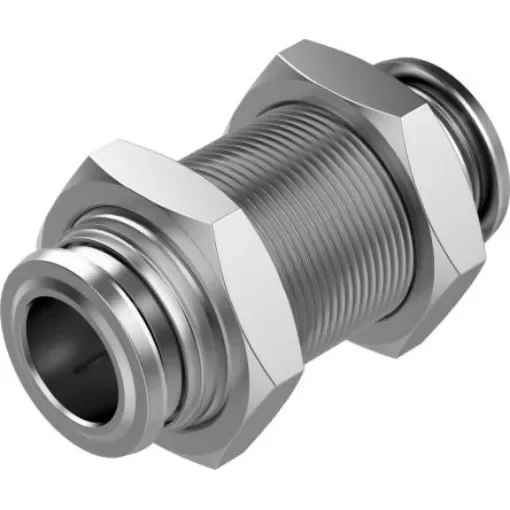 Festo NPQR Series Push-in Fitting, Push In 12 mm to Push In 12 mm, Tube-to-Tube Connection Style, 8085733 - NPQR-H-Q12-E product image