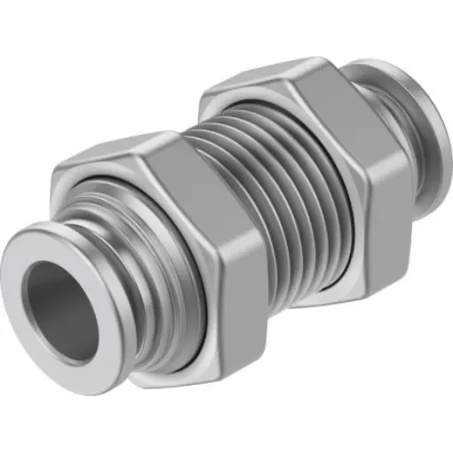 Festo NPQR Series Push-in Fitting, Push In 8 mm to Push In 8 mm, Tube-to-Tube Connection Style, 8085731 - NPQR-H-Q8-E product image