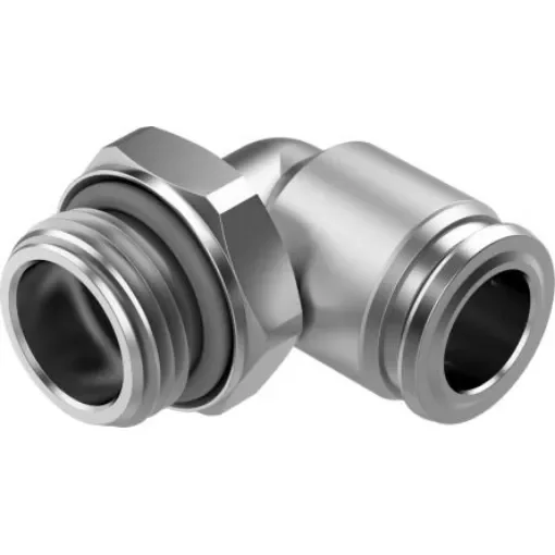 Festo NPQR Series Elbow Threaded-toTube Adaptor, G 1/2 Male to 12 mm, Threaded-to-Tube Connection Style, 8085688 - NPQR-L-G12-Q12 product image