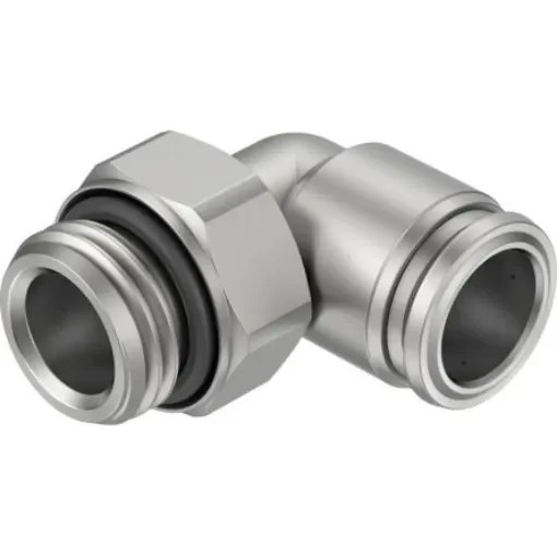Festo NPQR Series Push-in Fitting, G 1/2 Male to Push In 14 mm, Threaded-to-Tube Connection Style, 8085689 - NPQR-L-G12-Q14 product image