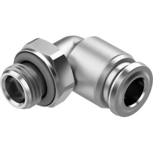 Festo NPQR Series Push-in Fitting, G 1/8 Male to Push In 6 mm, Threaded-to-Tube Connection Style, 8085681 - NPQR-L-G18-Q6 product image