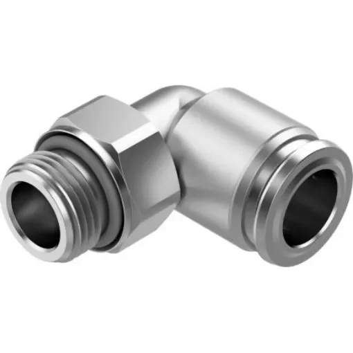 Festo NPQR Series Push-in Fitting, G 3/8 Male to Push In 12 mm, Threaded-to-Tube Connection Style, 8085687 - NPQR-L-G38-Q12 product image