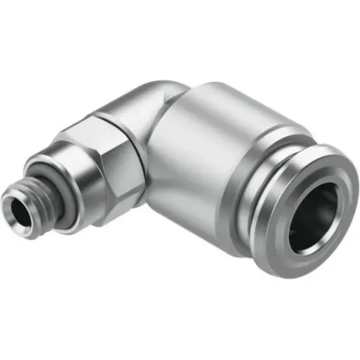 Festo NPQR Series Elbow Threaded-toTube Adaptor, M5 to 6 mm, Threaded-to-Tube Connection Style, 8098626 - NPQR-L-M5-Q6 product image