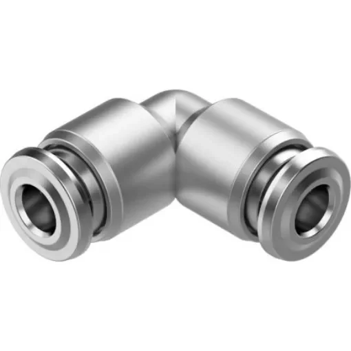 Festo NPQR Series Elbow Fitting, Push In 4 mm to Push In 4 mm, Tube-to-Tube Connection Style, 8085709 - NPQR-L-Q4-E product image