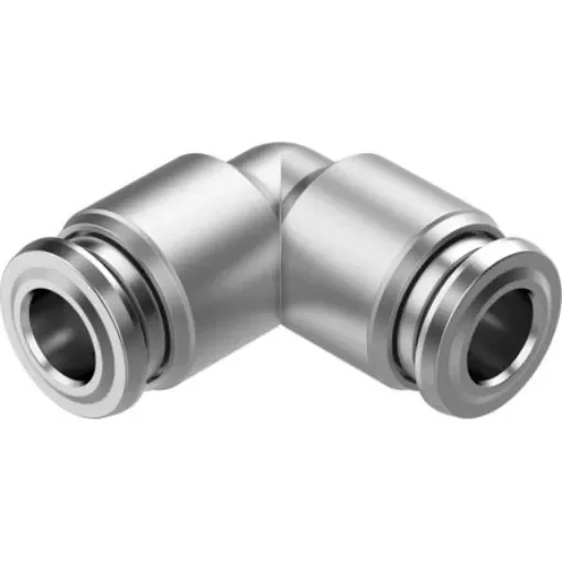 Festo NPQR Series Push-in Fitting, Push In 6 mm to Push In 6 mm, Tube-to-Tube Connection Style, 8085710 - NPQR-L-Q6-E product image