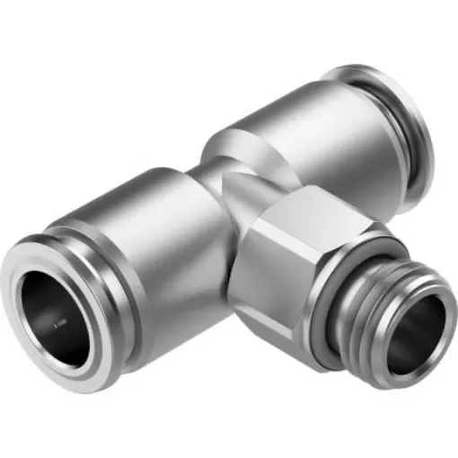 Festo NPQR Series Push-in Fitting, G 1/8 Male to Push In 6 mm, Threaded-to-Tube Connection Style, 8085692 - NPQR-T-G18-Q6 product image