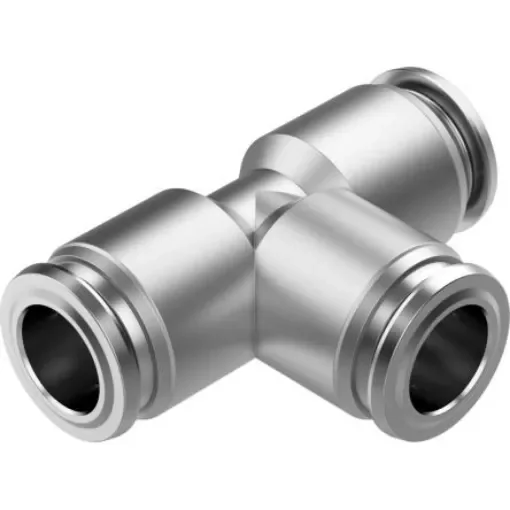 Festo NPQR Series T Fitting, Tube 12 to 12 mm, Tube-to-Tube Connection Style, 8085720 - NPQR-T-Q12-E product image