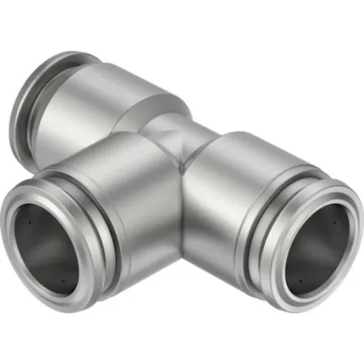 Festo NPQR Series T Fitting, M14 to M14, Tube-to-Tube Connection Style, 8085721 - NPQR-T-Q14-E product image