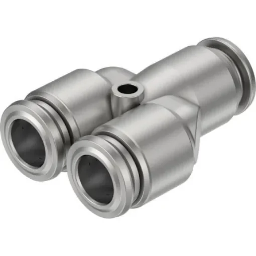 Festo NPQR Series Push-in Fitting, Push In 8 mm to Push In 8 mm, Tube-to-Tube Connection Style, 8085725 - NPQR-Y-Q8-E product image