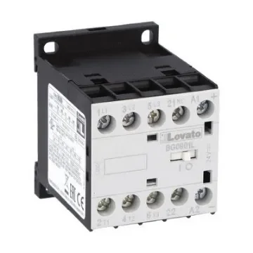 Lovato BG09 Contactor, 48 V Coil, 3-Pole, 9 A, 5 kW, 1NC, 690 V - 11BG0901L048 product image