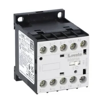 Lovato BG09 Contactor, 575 V Coil, 3-Pole, 9 A, 5 kW, 1NO, 690 V - 11BG0910A57560 product image