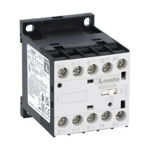 Lovato BG09 Contactor, 575 V Coil, 3-Pole, 9 A, 5 kW, 1NO, 690 V - 11BG0910A57560 product image