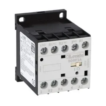 Lovato BG09 Contactor, 48 V Coil, 4-Pole, 9 A, 22 kW, 2NC, 2NO, 690 V - 11BG09T2A048 product image