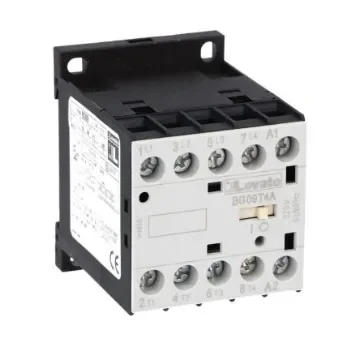 Lovato BG09 Contactor, 230 V Coil, 4-Pole, 9 A, 22 kW, 690 V - 11BG09T4A23060 product image