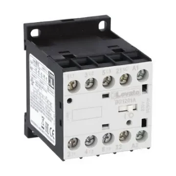 Lovato BG12 Contactor, 48 V ac Coil, 3-Pole, 12 A, 22 kW, 1NC, 690 V - 11BG1201A04860 product image