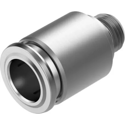 Festo NPQR Series Straight Fitting, G 1/8 Male to 10 mm, Threaded-to-Tube Connection Style, 8087695 - NPQR-DK-G18-Q10 product image