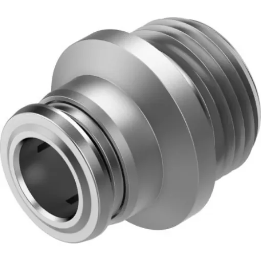 Festo NPQR Series Straight Fitting, G 3/8 Male to 8 mm, Threaded-to-Tube Connection Style, 8086953 - NPQR-DK-G38-Q8 product image