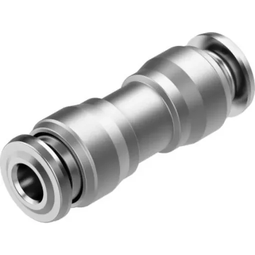 Festo NPQR Series Straight Tube-to-Tube Adaptor, Push In 4 mm to Push In 4 mm, Tube-to-Tube Connection Style, 8085697 - NPQR-D-Q4-E product image