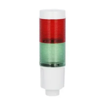 Lovato 8TL4 Series Green, Red Signal Tower, 2 Lights, 24 V dc, Built-In - 8LT4K02BG product image