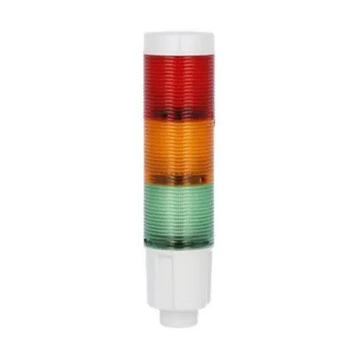 Lovato 8TL4 Series Green, Orange, Red Signal Tower, 3 Lights, 24 V dc, Built-In - 8LT4K04BG product image