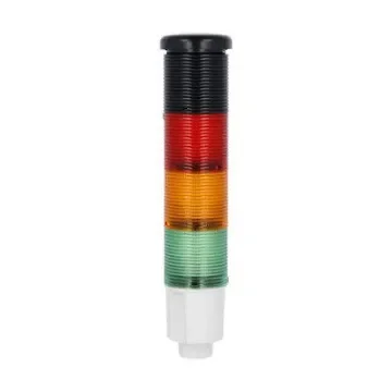 Lovato 8TL4 Series Green, Orange, Red Electronic Sounder Signal Tower, 3 Lights, 24 V dc, Built-In - 8LT4K05BG product image