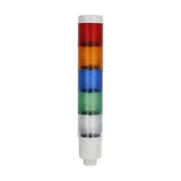 Lovato 8TL4 Series Blue, Green, Orange, Red, White Signal Tower, 5 Lights, 24 V dc, Built-In - 8LT4K08BG product image