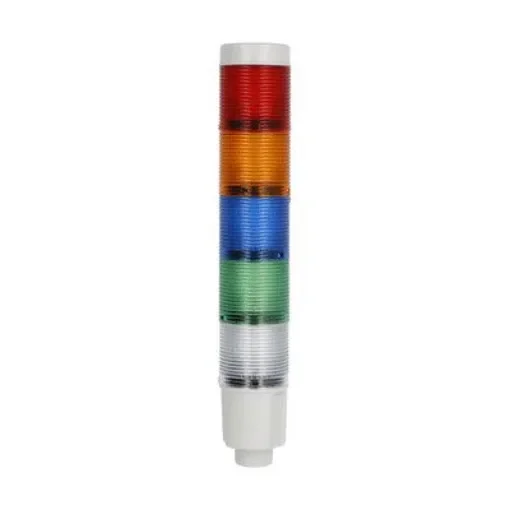 Lovato 8TL4 Series Blue, Green, Orange, Red, White Signal Tower, 5 Lights, 24 V dc, Built-In - 8LT4K08BG product image