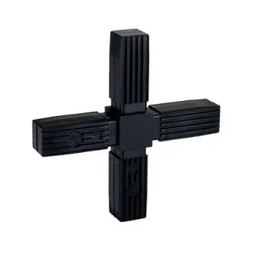 RS PRO Steel Core 4-Way Connector, Flat Square Tube Connector, Strut Profile 25 mm - 2741125 product image