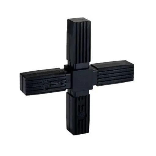 RS PRO Steel Core 4-Way Connector, Flat Square Tube Connector, Strut Profile 25 mm - 2741125 product image
