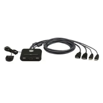 Aten 2 Port USB HDMI KVM Switch, HDMI 1920 x 1080 Maximum Resolution - CS22HF product image
