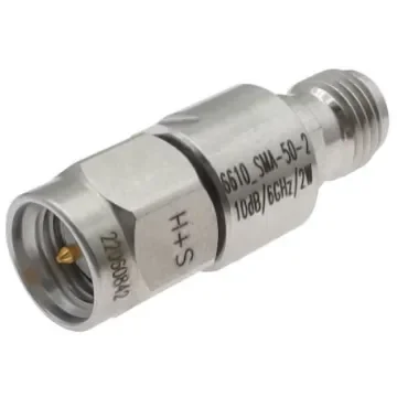Huber+Suhner RF Attenuator Straight Coaxial Connector SMA 115dB, Operating Frequency 6GHz - 85177122 product image