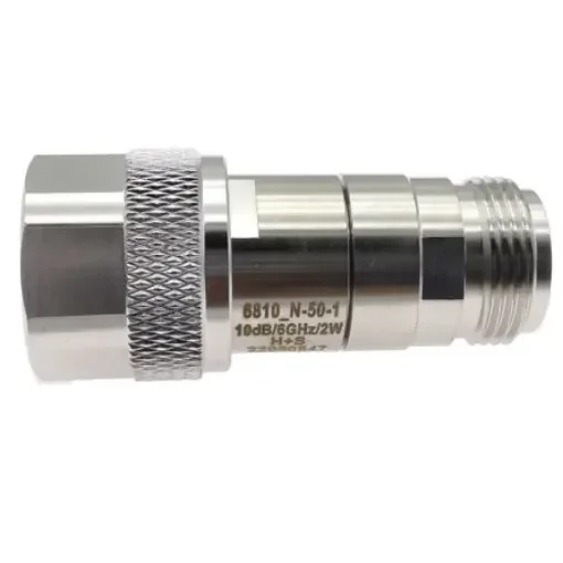 Huber+Suhner RF Attenuator Straight Coaxial Connector N 5dB, Operating Frequency 6GHz - 85177128 product image