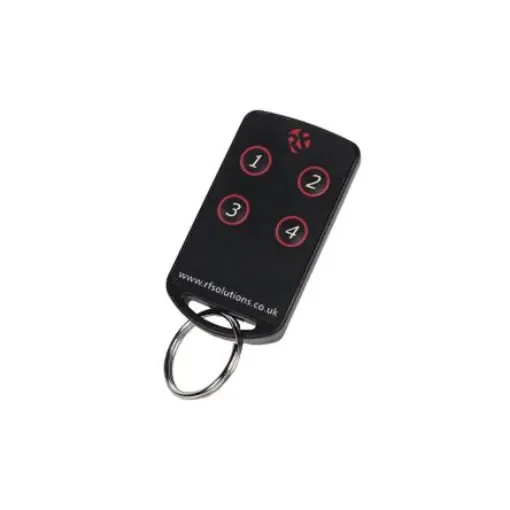 RF SolutionsFOBBER-4T4 4 Button Remote Control Fob, 433.92MHz product image