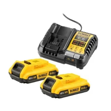 DeWALT DCB1104D2-QW 2Ah 18V Battery & Charger, For Use With DEWALT XR product image
