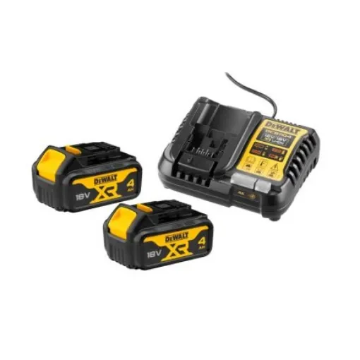 DeWALT DCB1104M2-QW 4Ah 18V Battery & Charger, For Use With DEWALT XR product image