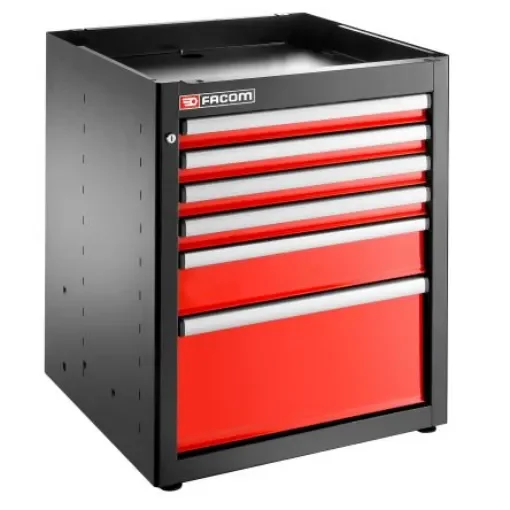 Facom 6 Drawer Epoxy Coated Metal Tool Cabinet - JLS3-MBS6T product image