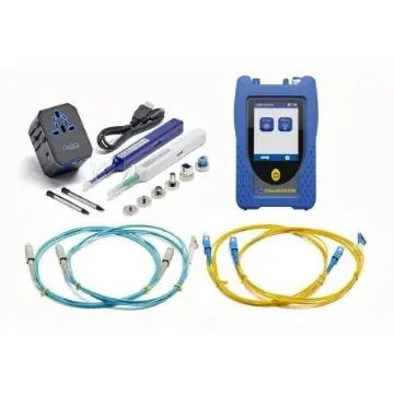 TREND Networks FiberMASTER Quad Light Source Single Mode & Multimode Fibre Optic Test Kit - R240-LSIV product image