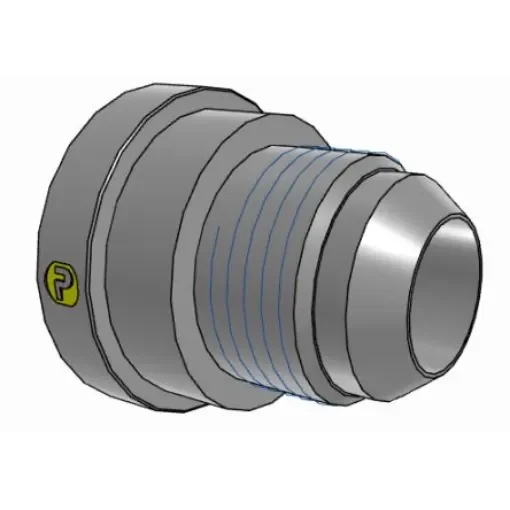 Parker Hydraulic Straight Threaded Reducer UNF 1 5/8-12 Female to UNF 1 1/16-12 Male, 20-12TRTXS product image