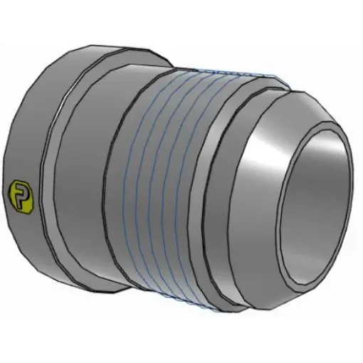 Parker Hydraulic Straight Threaded Reducer UNF 1 5/8-12 Female to UNF 1 5/16-12 Male, 20-16TRTXS product image