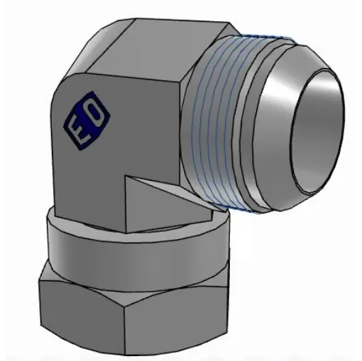 Parker Hydraulic Male Stud UNF 1 5/8-12 Male to UNF 1 5/8-12 Female, 20C6MXS product image