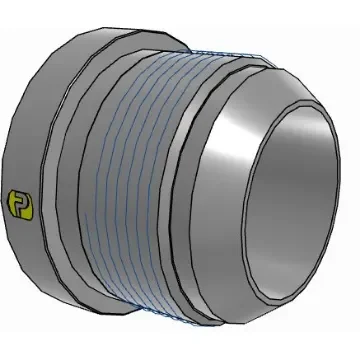 Parker Hydraulic Straight Threaded Reducer UNF 2 1/4-12 Female to UNF 1 7/8-12 Male, 28-24TRTXS product image