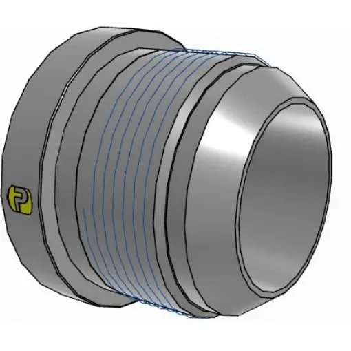 Parker Hydraulic Straight Threaded Reducer UNF 2 1/4-12 Female to UNF 1 7/8-12 Male, 28-24TRTXS product image