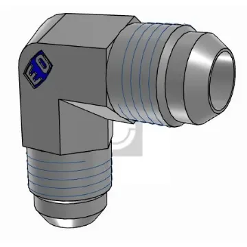 Parker Hydraulic Elbow Compression Tube Fitting UNF 9/16-18 Male to UNF 9/16-18 Male, 6EMTXS product image