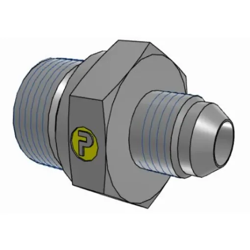 Parker Hydraulic Male Stud M22 Male to UNF 9/16-18 Male, 6M22F82EDMXS product image