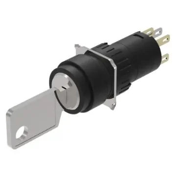 EAO IP65 Key Switch, 1 NC / 1 NO, 5A 2-Way - 51-235.022D product image